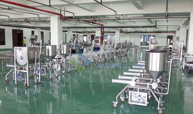 廠區半自動海鮮醬灌裝機/單頭海鮮醬灌裝機展示