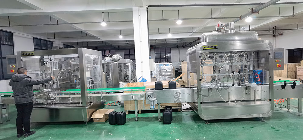 料酒耗油調味汁灌裝機成套設備展示